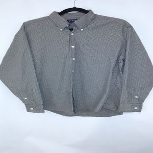 J. Crew Men's Large Brown Checked Cotton Shirt
